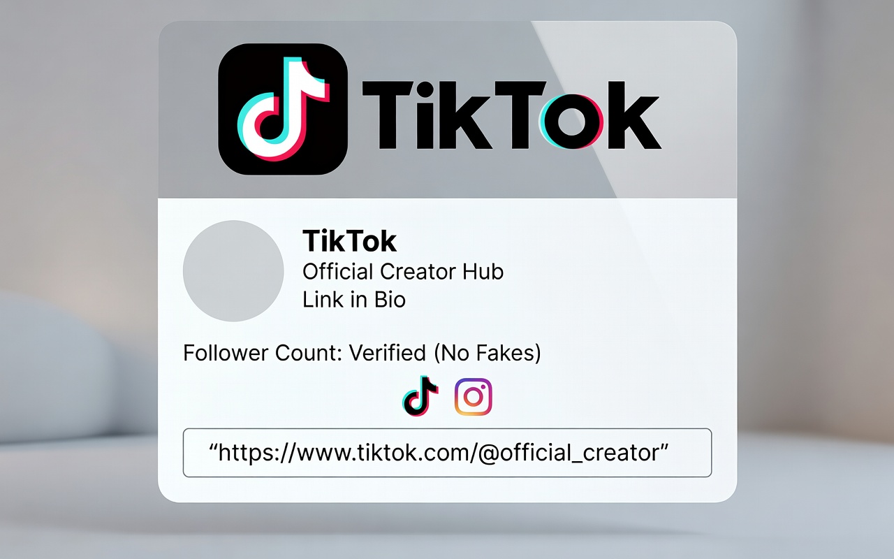 TikTok 主页公开链接真人关注不要验证码