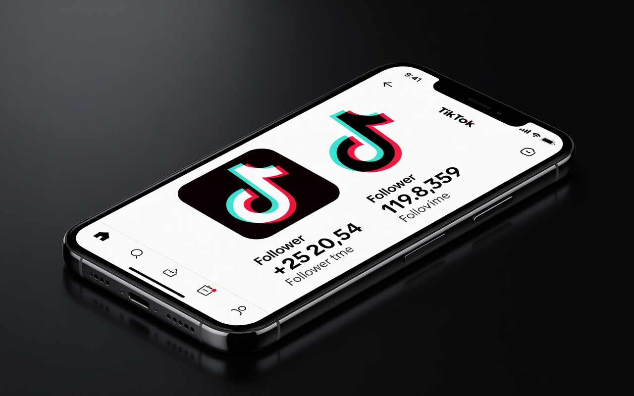 TikTok 加粉一天加多少合適,手機顯示粉絲慢慢上漲